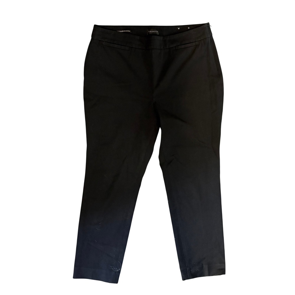Talbots Bi-Stretch Straight-Leg Pants Black 12P Bundle of 2 Pairs